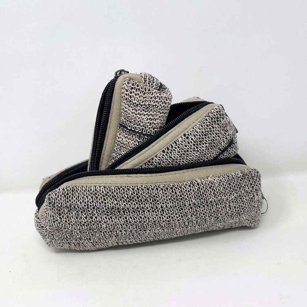 Himalayan Neutral Natural Hemp Bags 3 Nestle Pouches w/Zippers